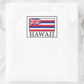 Hawaii Ovale Sticker (Tas)