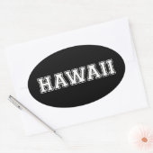 Hawaii Ovale Sticker (Envelop)