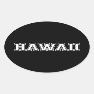 Hawaii Ovale Sticker