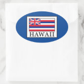 Hawaii Ovale Sticker (Tas)