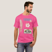 Hawaii Pack Roze T-shirt (Voorkant volledig)