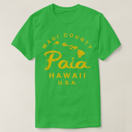 Hawaii Paia Maui Hawaiian Islands TShirt 14 (Design voorkant)