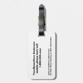 Hawaii Palm Tree Bagagelabel (Achterkant verticaal)