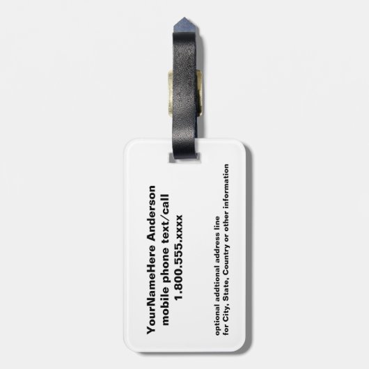 Hawaii Palm Tree Bagagelabel (Achterkant verticaal)