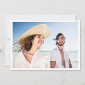 Hawaii Palm Tree Beach Weddenfoto Save The Date (Achterkant)