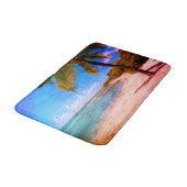 Hawaii Palm Tree  Kijk Foto op Beach Time Badmat (Gekanteld)