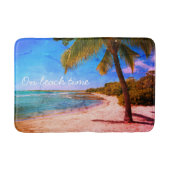 Hawaii Palm Tree  Kijk Foto op Beach Time Badmat (Voorkant)
