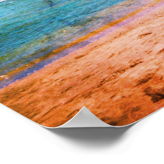 Hawaii Palm Tree  Kijk Foto op Beach Time Poster (Hoek)