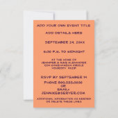 Hawaii Palm Tree Party small-size-uitnodiging Kaart (Achterkant)