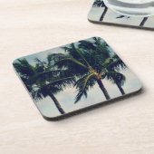 Hawaii Palm Trees Bier Onderzetter (Linkerzijde)