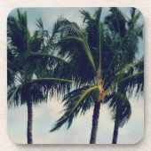 Hawaii Palm Trees Bier Onderzetter (Voorkant)