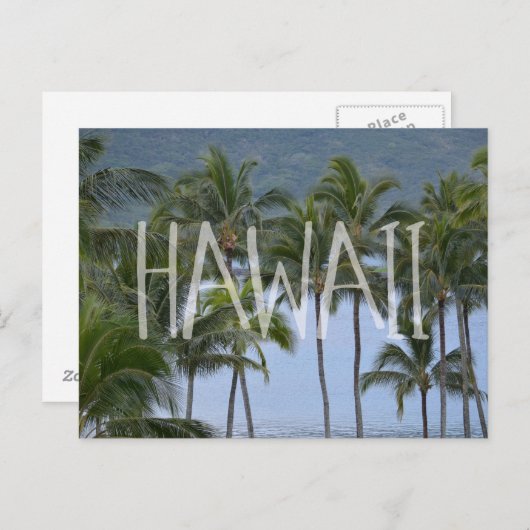 Hawaii Palm Trees Briefkaart (Voorkant / Achterkant)