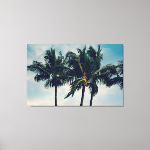 Hawaii Palm Trees Canvas Afdruk