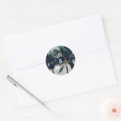 Hawaii Palm Trees Ronde Sticker (Envelop)