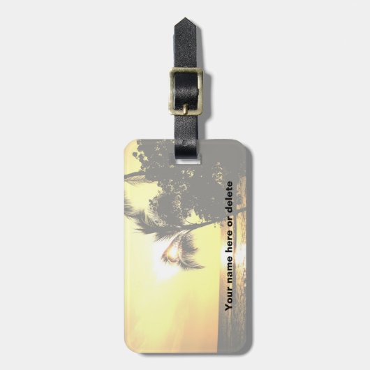 Hawaii Palm TreeTag Bagagelabel (Voorkant verticaal)