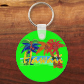 Hawaii palmboom sleutelhanger (Voorkant)