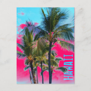 Hawaii palmroze briefkaart