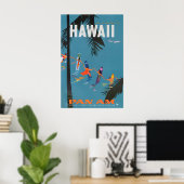 Hawaii - Pan American Clipper Reisposter Prints (Thuiskantoor)