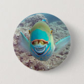 Hawaii Parrot Fish Ronde Button 5,7 Cm (Voorkant)