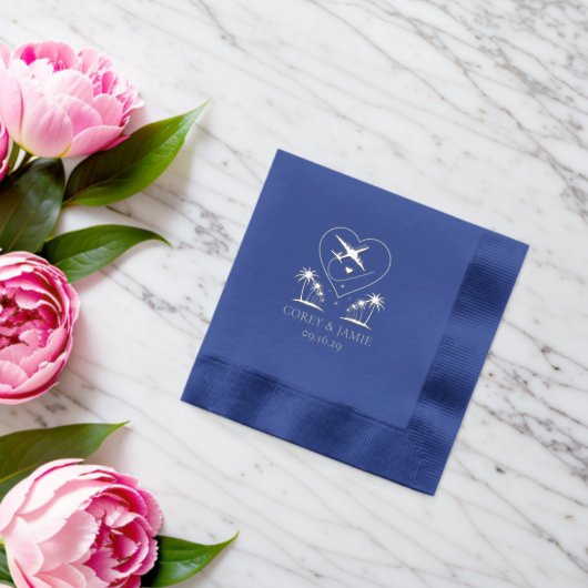 Hawaii-paspoort Folie Servetten (Insitu (Huwelijk))