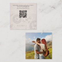 Hawaii Passport Wedding QR