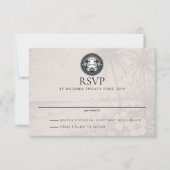 Hawaii Passport Wedding RSVP Kaartje (Voorkant)