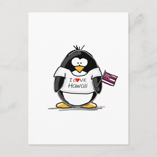 Hawaii Penguin Briefkaart (Voorkant)