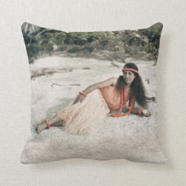 Hawaii PILLOW:  Sierkussen 1910 Hula Girl