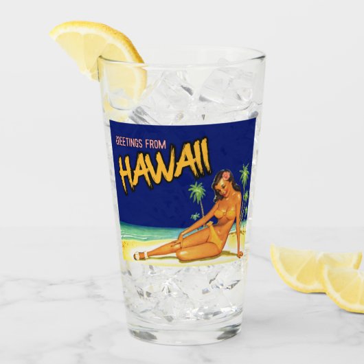 Hawaii - Pint Glass Glas (Voorkant ijs)
