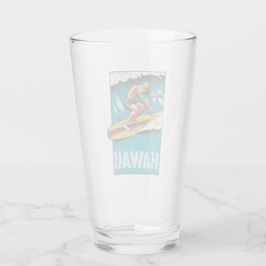 Hawaii Pint Glass Glas (Achterkant)
