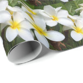 Hawaii Plumeria Flowers Cadeaupapier (Rol Hoek)