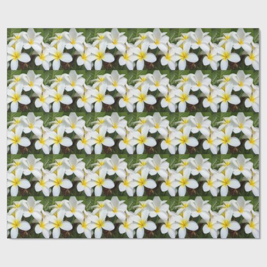 Hawaii Plumeria Flowers Cadeaupapier (Vlak)