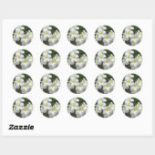 Hawaii Plumeria Flowers Ronde Sticker (Vel)