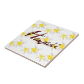 Hawaii Plumeria Flowers Tegeltje (Zijkant)