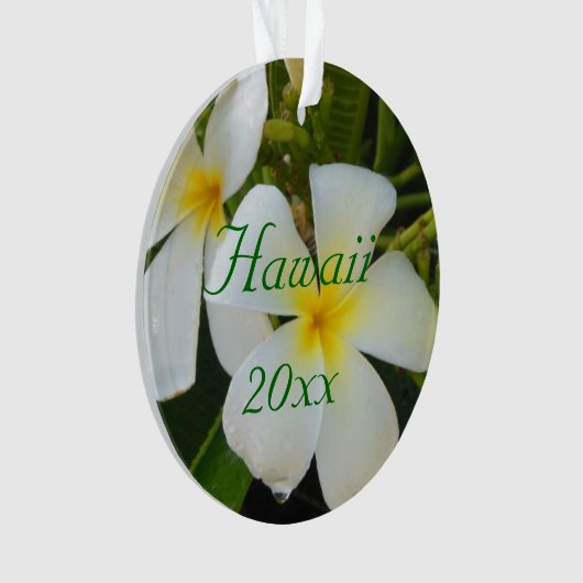 Hawaii Plumeria Ornament (voorkant)