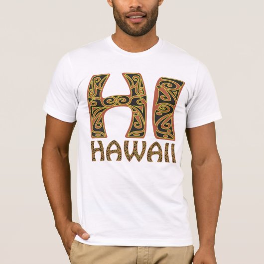 hawaii Polynesiaans stambal T-shirt (Voorkant)
