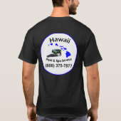 Hawaii Pool en Spa Dark T-shirt (Achterkant)