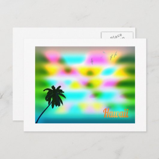 Hawaii Post Card Briefkaart (Voorkant / Achterkant)