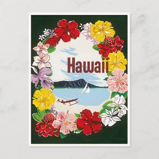 Hawaii Post Kaart (Voorkant)