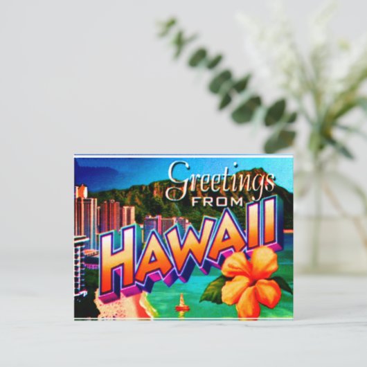 Hawaii Postcard Briefkaart (Staand voorkant)
