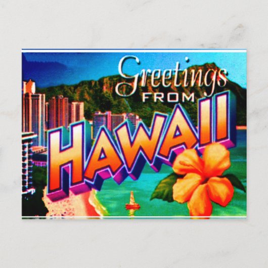 Hawaii Postcard Briefkaart (Voorkant)