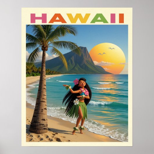 Hawaii Poster (Voorkant)
