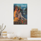 Hawaii Poster Hawaiaanse Kunst Tiki Bar Print (Keuken)
