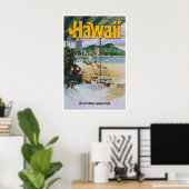 Hawaii Poster Kunstprint (XR2231) (Thuiskantoor)