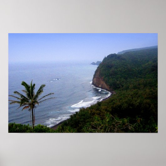 Hawaii Poster van Pulolu Uitzichtpunt (Voorkant)