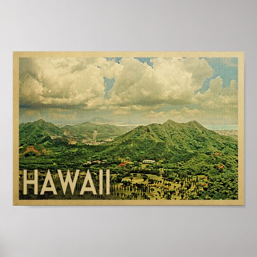 Hawaii-Poster - Vintage Travel Print (Voorkant)