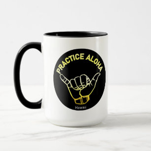 Hawaii Practice Aloha Golden Shaka (Hang los) Mok