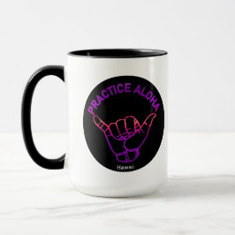 Hawaii Practice Aloha PurpleRay Shaka (losse hange Mok