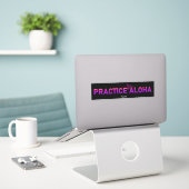 Hawaii Practice Aloha PurpleRay Shaka (losse hange Sticker (Laptop op bureau)