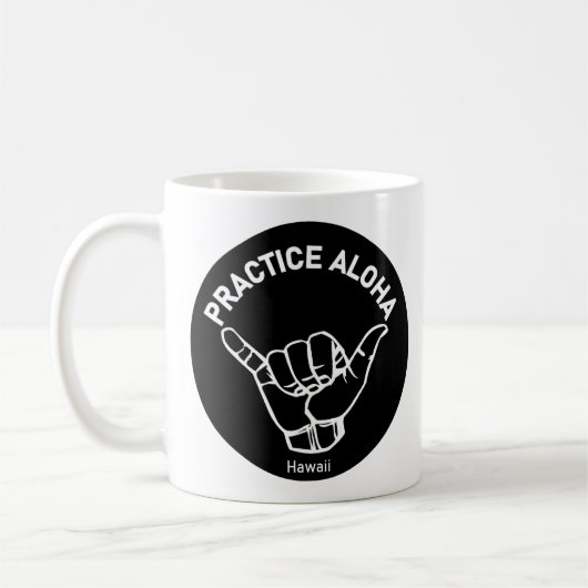 Hawaii Practice Aloha Shaka (Hang los) Koffiemok (Links)